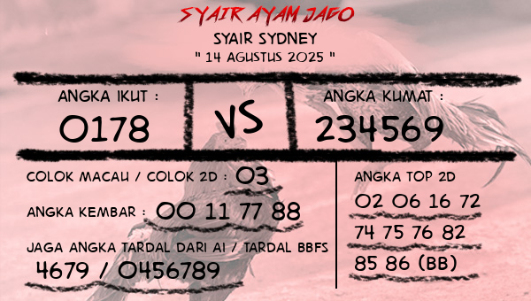  - Syair Sydney