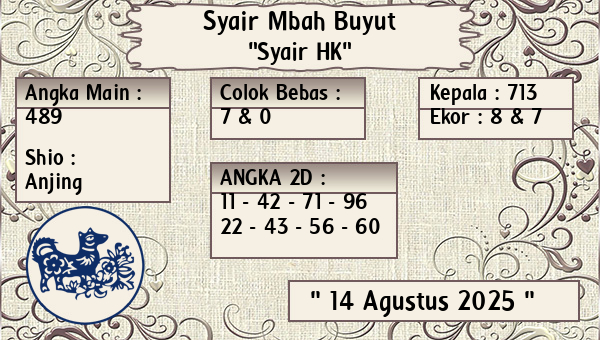 Syair Mbah Buyut - Syair HK